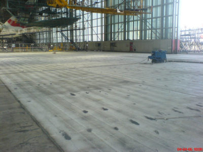 heathrow hangar floor preparation 2006